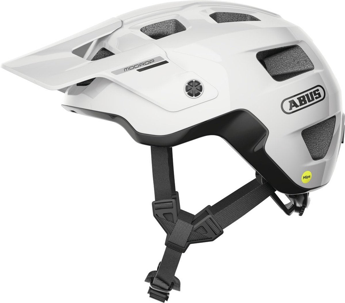 Abus Helm Modrop Mips Shiny White L 57-61cm