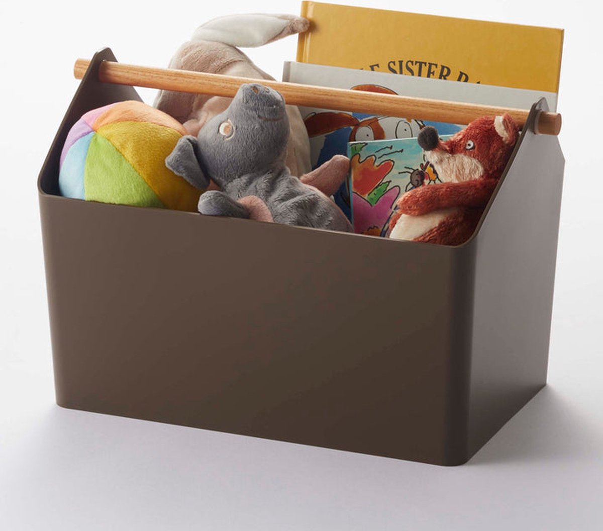 Yamazaki opbergbox met handvat - favori - bruin