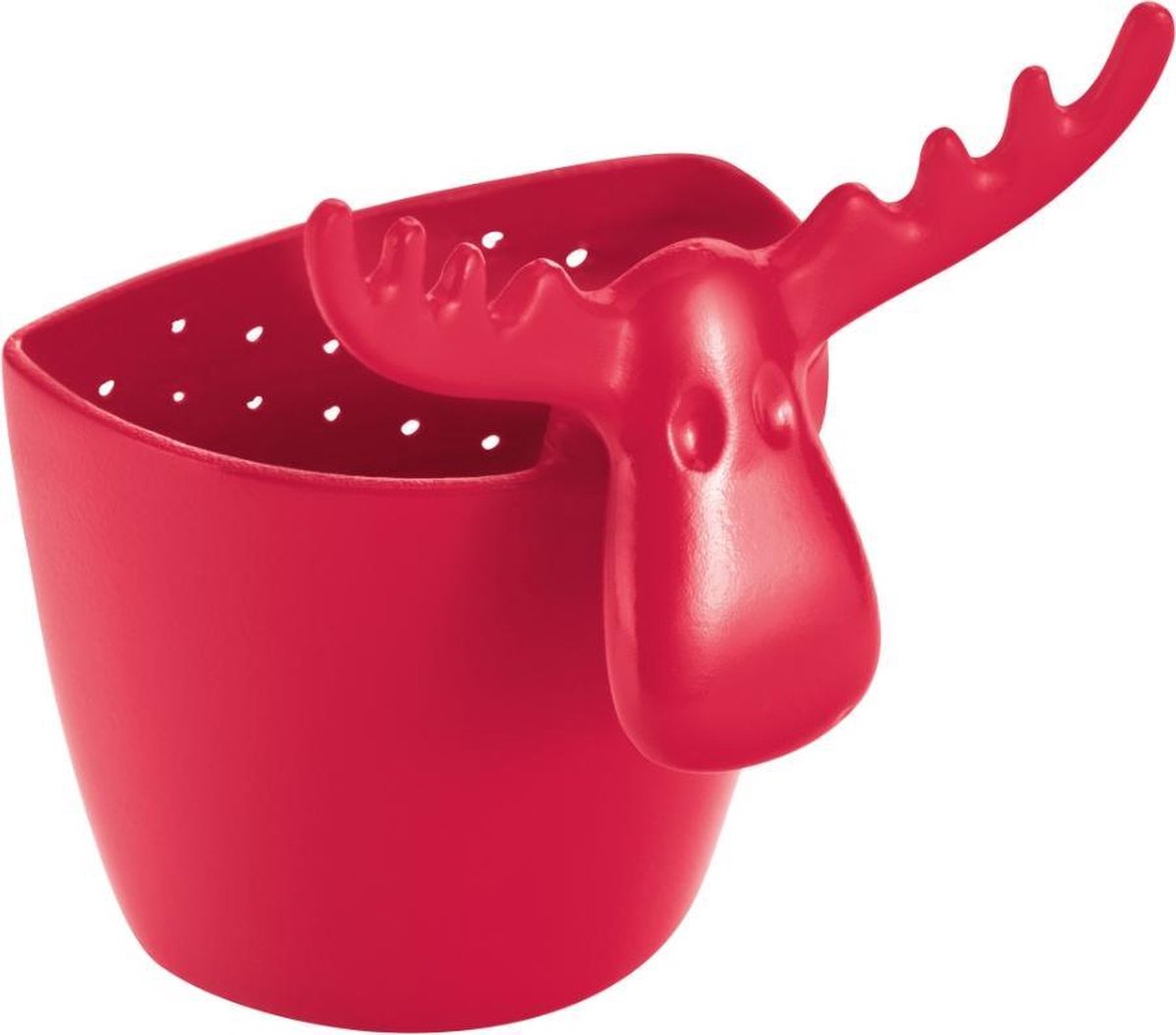 Koziol colino da tè Rudolf Christmas - rosso