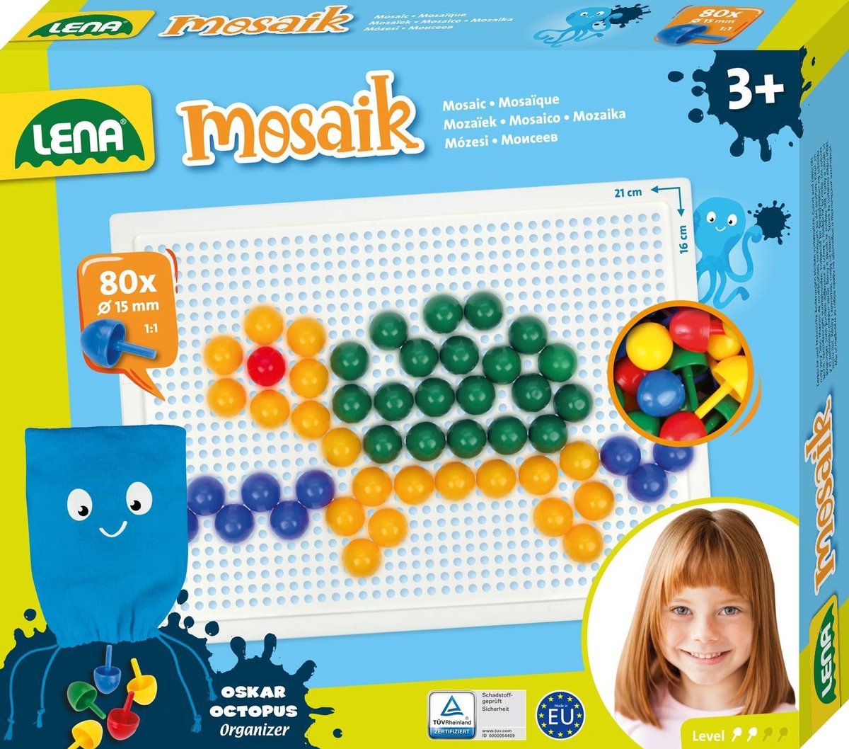 Set mosaico Lena colore 80pz 15mm