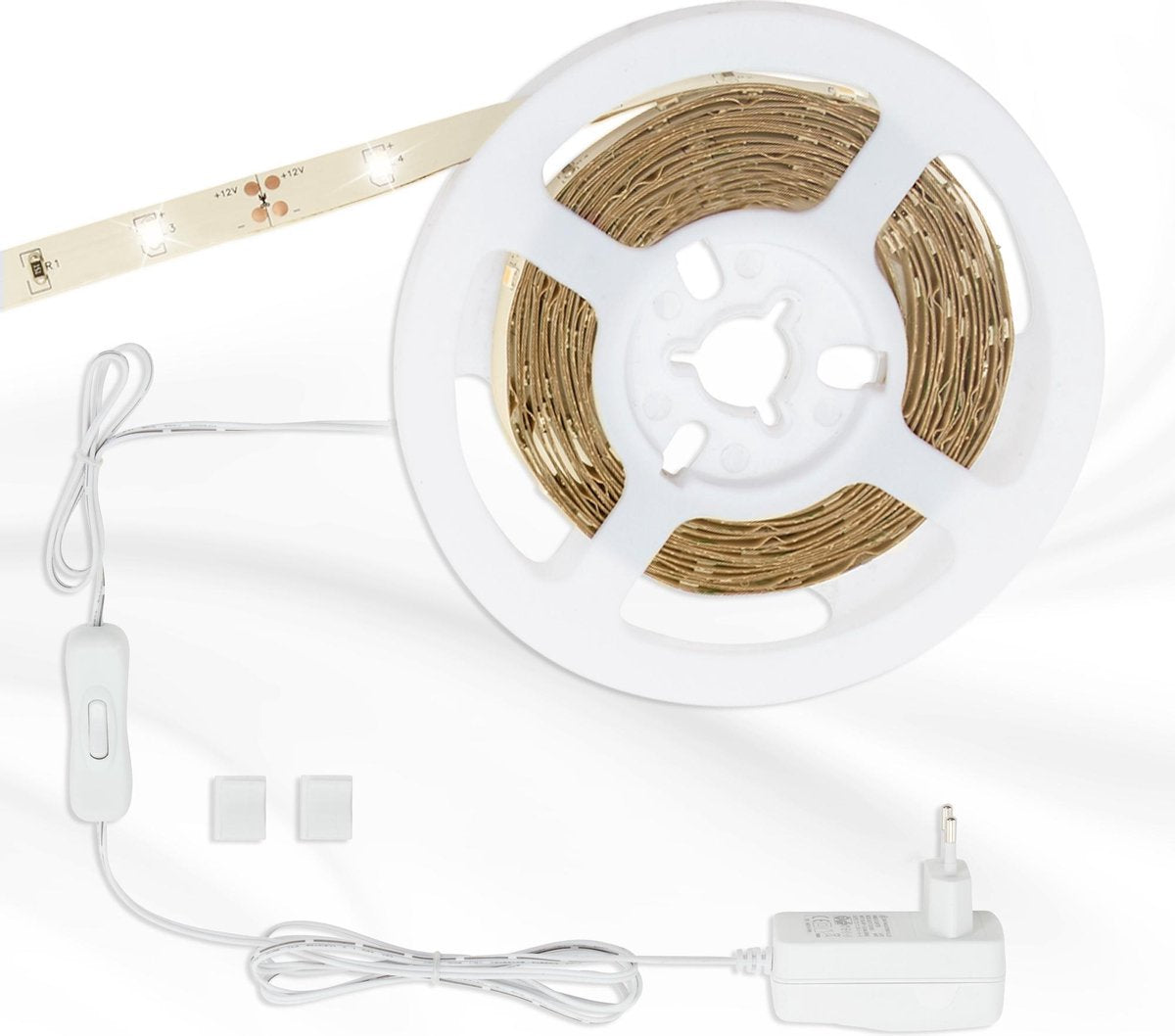 Briloner superline - led strip 3m - light strip – rgb led verlichting – met an uit schakelaar - achtergrondverlichting - 3.000k warm wit