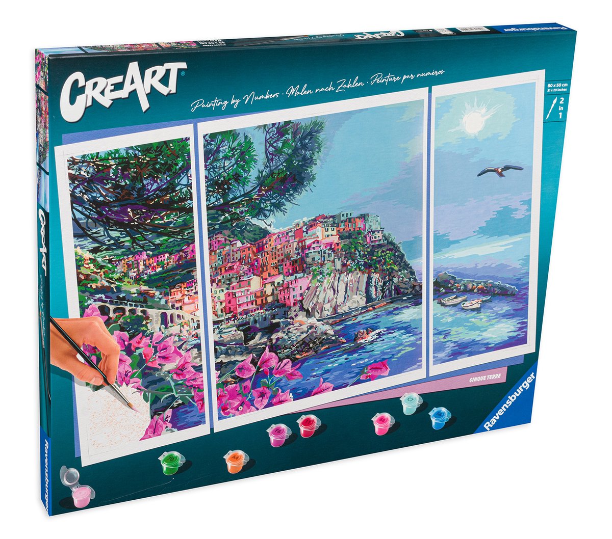 Ravensburger malen nach zahlen 23529 - cinque terre - ab 14 jahren