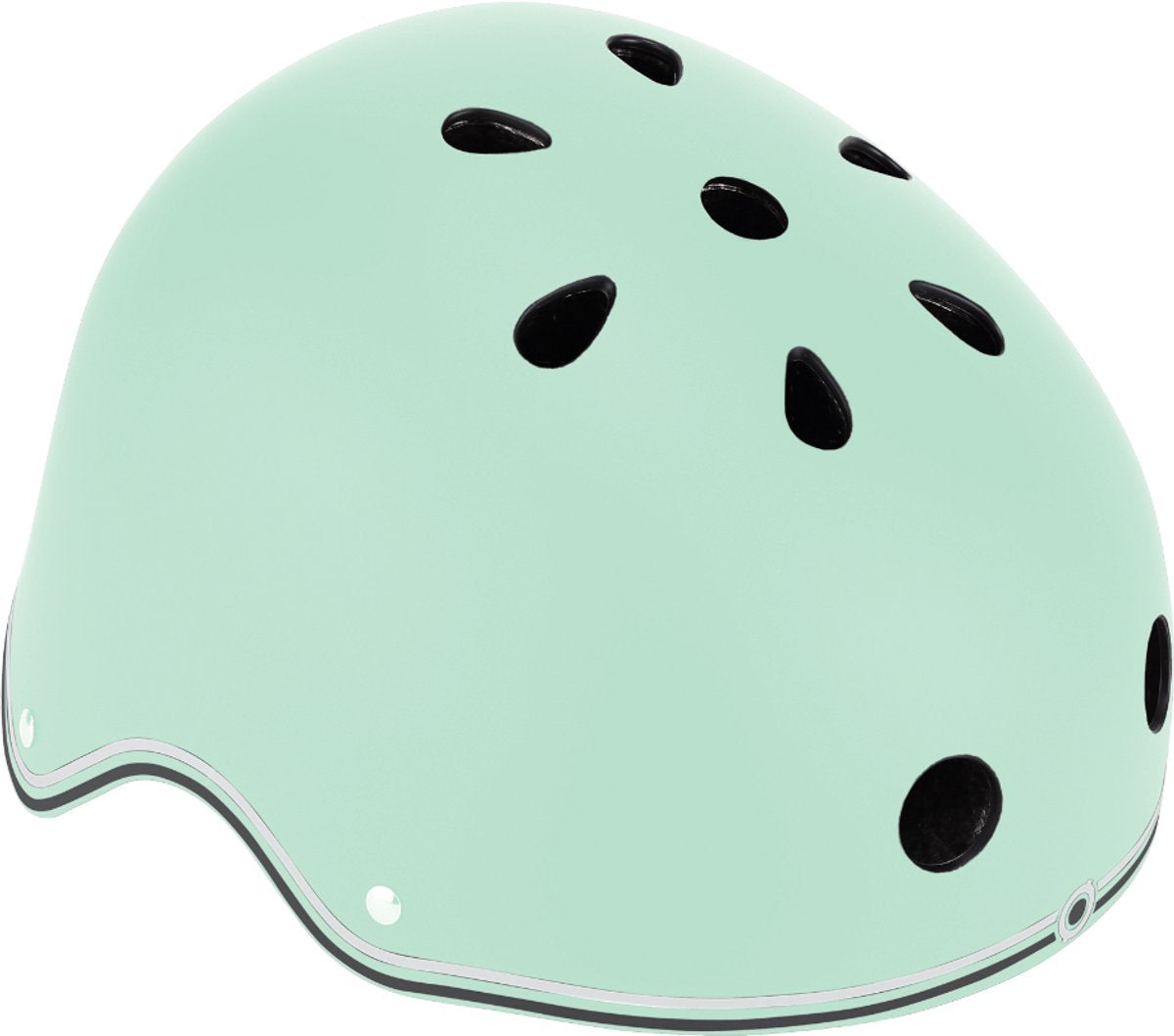 Casco globber - casco primo xs s - verde pastel - iluminación LED - casco abs con espuma EPS - ajustable - xs s 48-53cm
