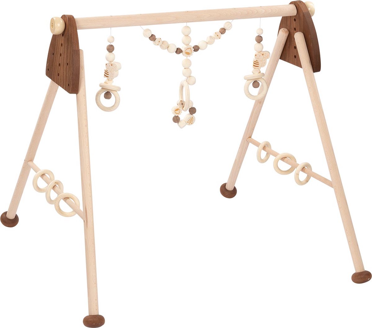 Ardilla de gimnasio de bebé de madera de Goki