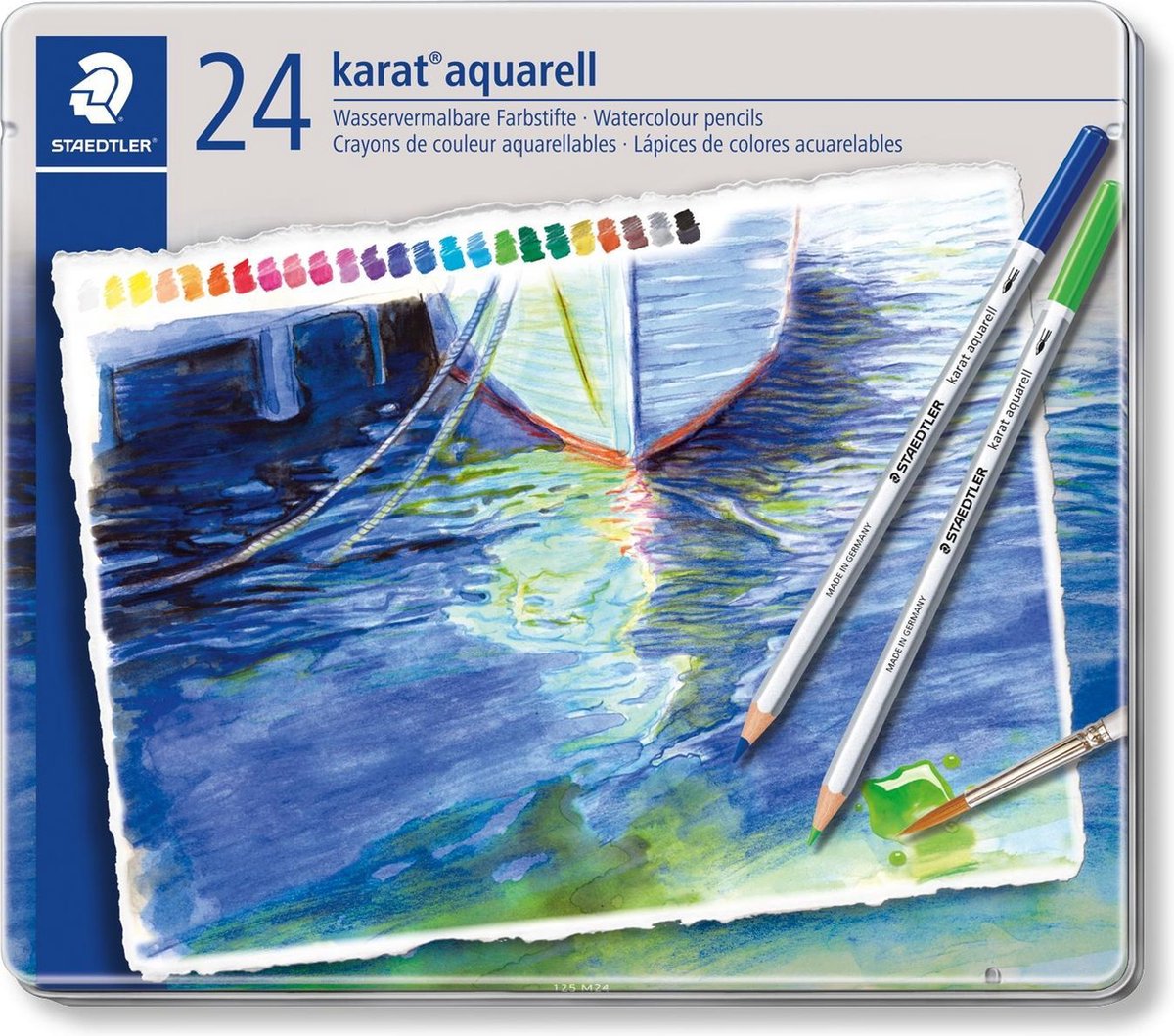 Matite colorate Staedtler karat aquarell - set 24 pz