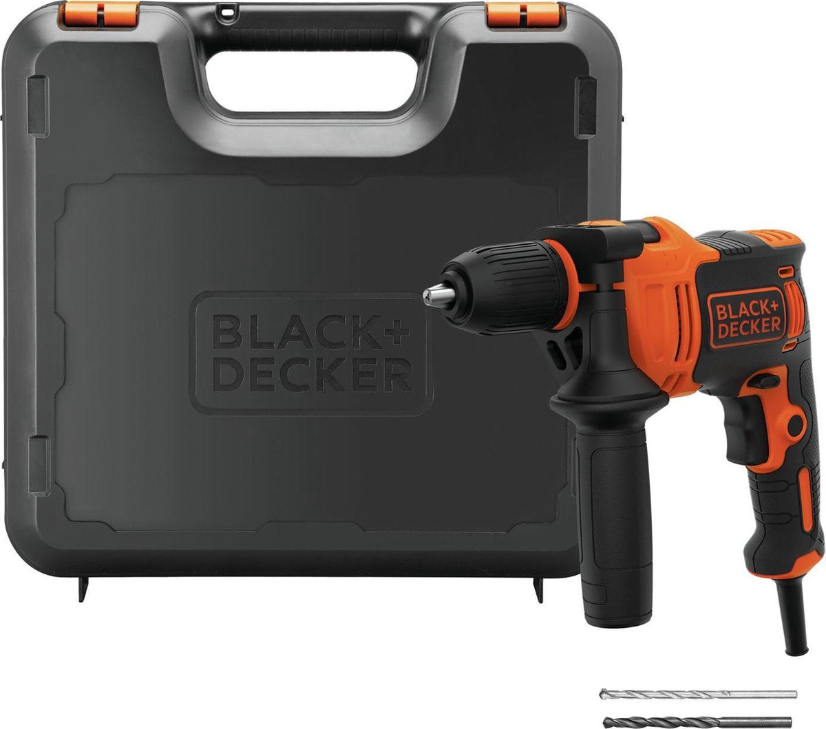 Black+decker 550w klopboormachine, 1 snelheid, koffer - beh550k-qs