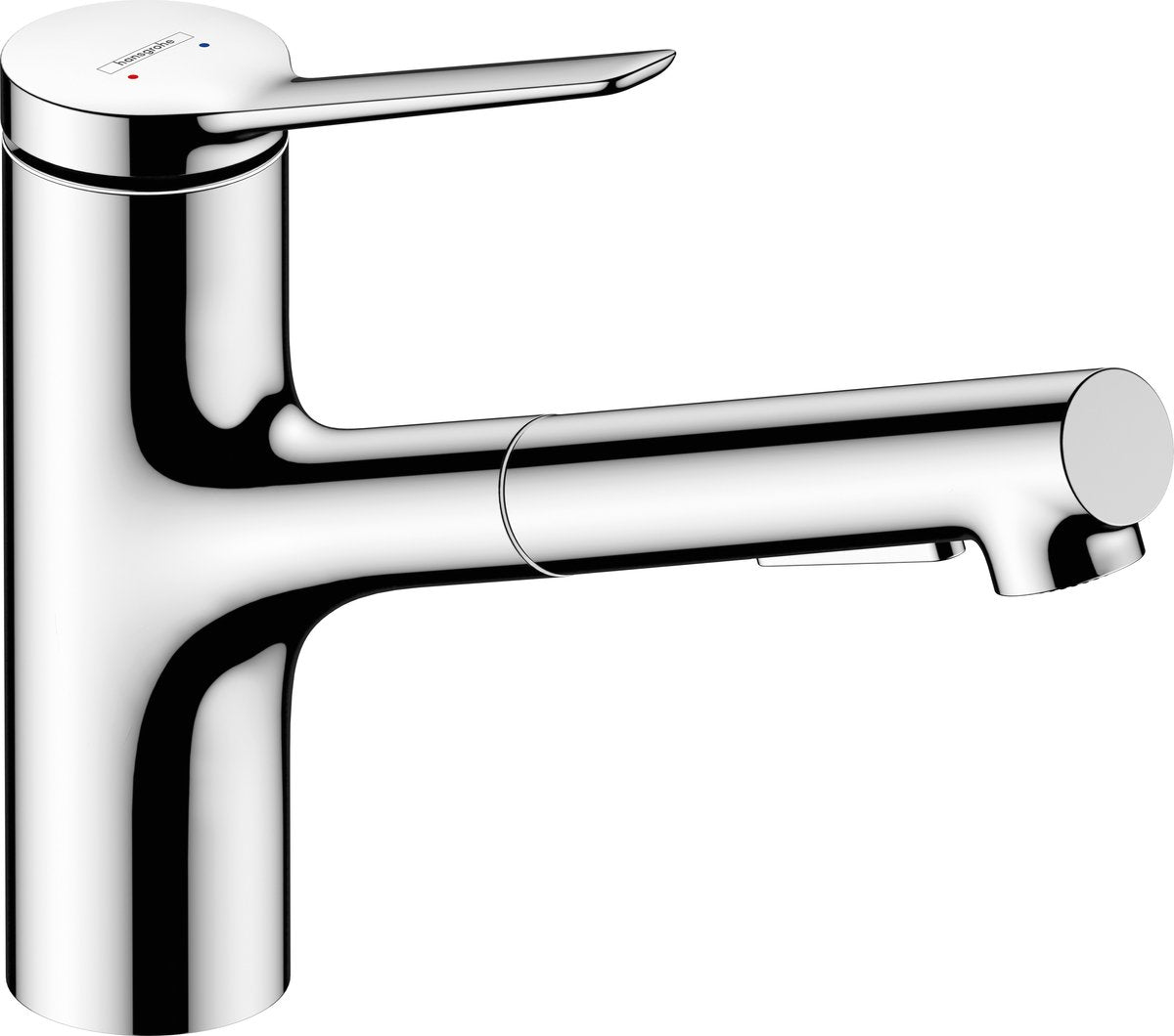 Hansgrohe zesis m33 - rubinetto cucina 150, con doccetta estraibile, cromo 74800000