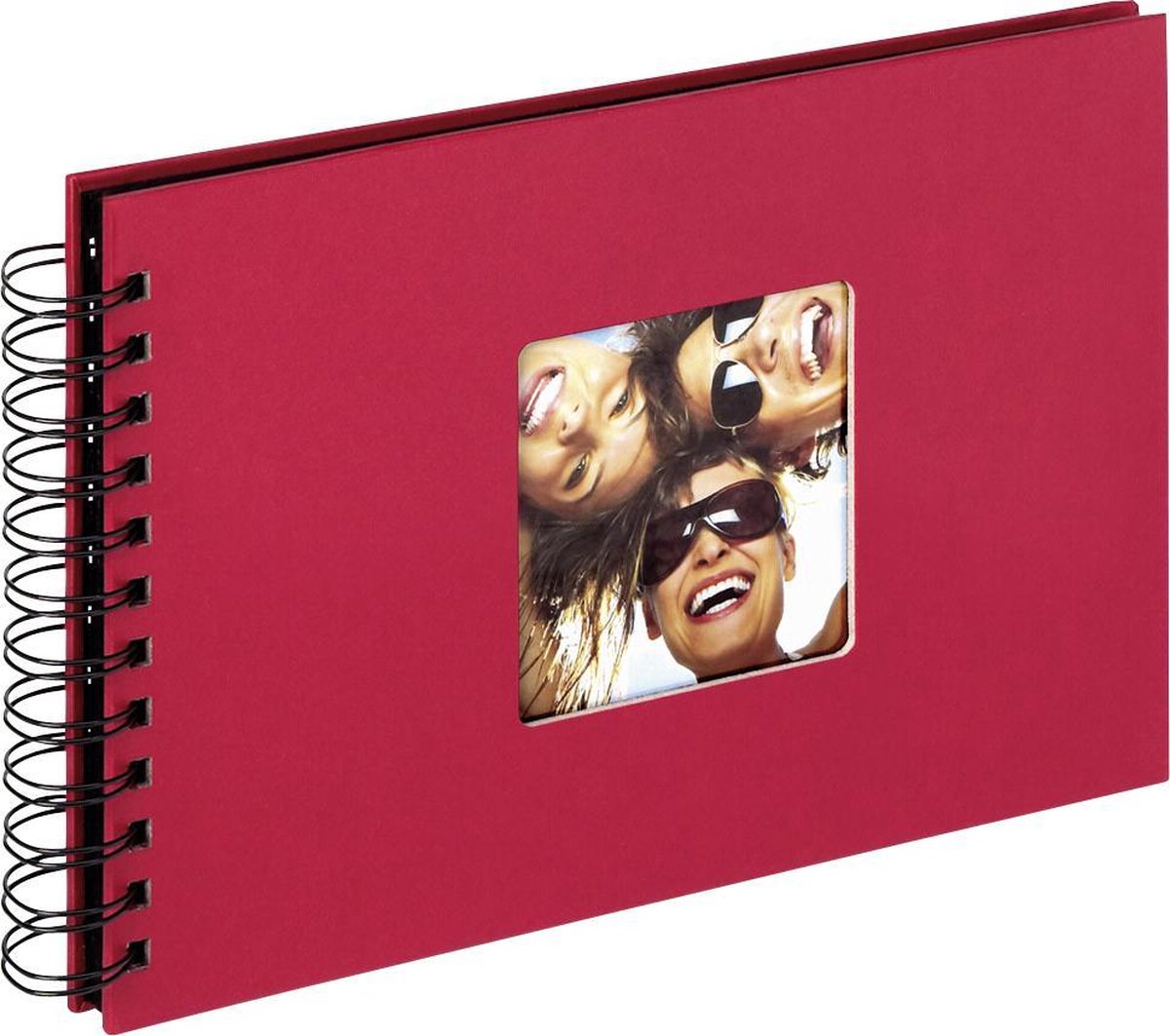 Walther sa-109-r fun - album a spirale - dimensioni 23 x 17 cm - rosso