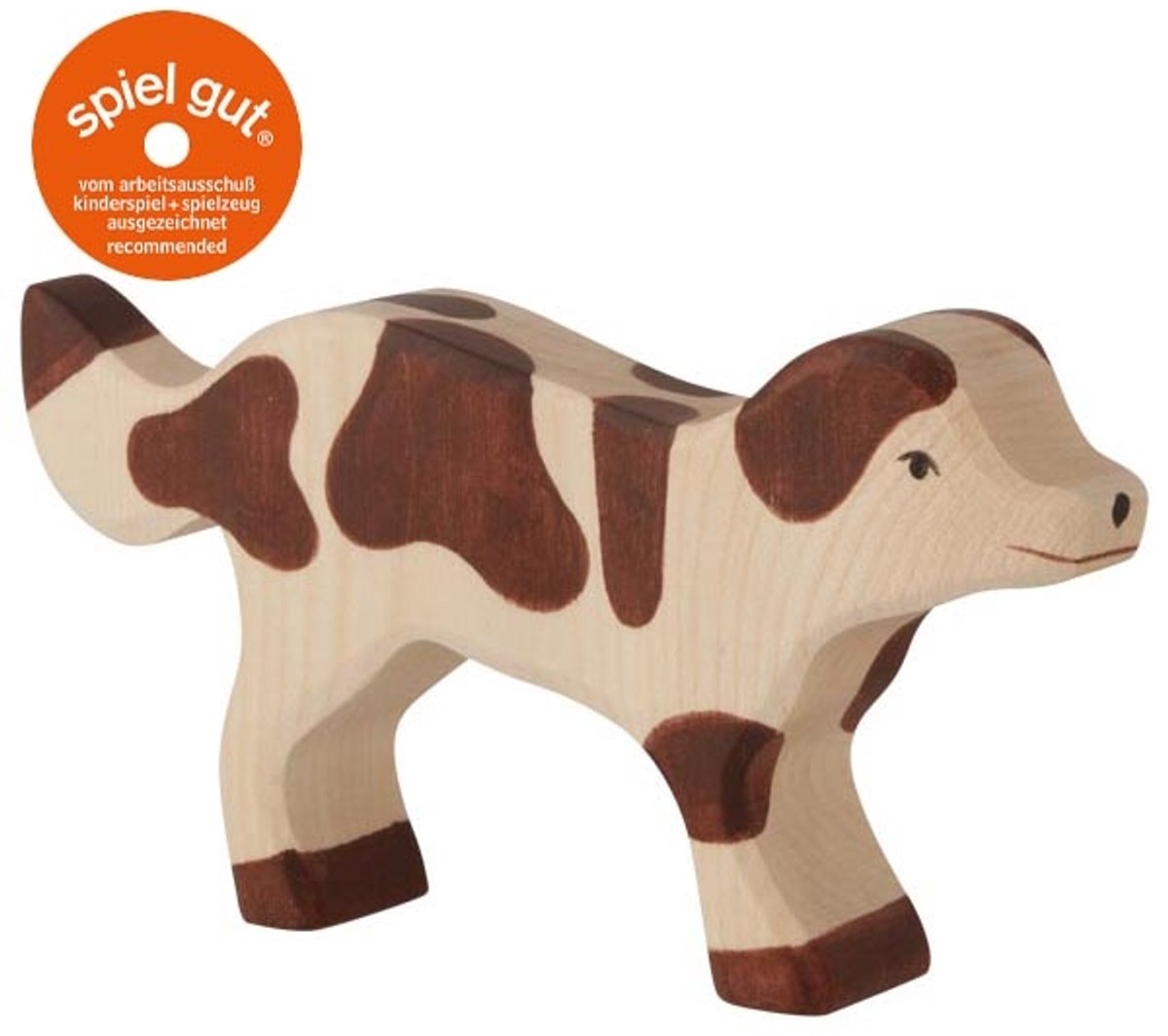 Granja Holztiger - perro de granja - 14x2x8cm - figura de madera - hecha a mano