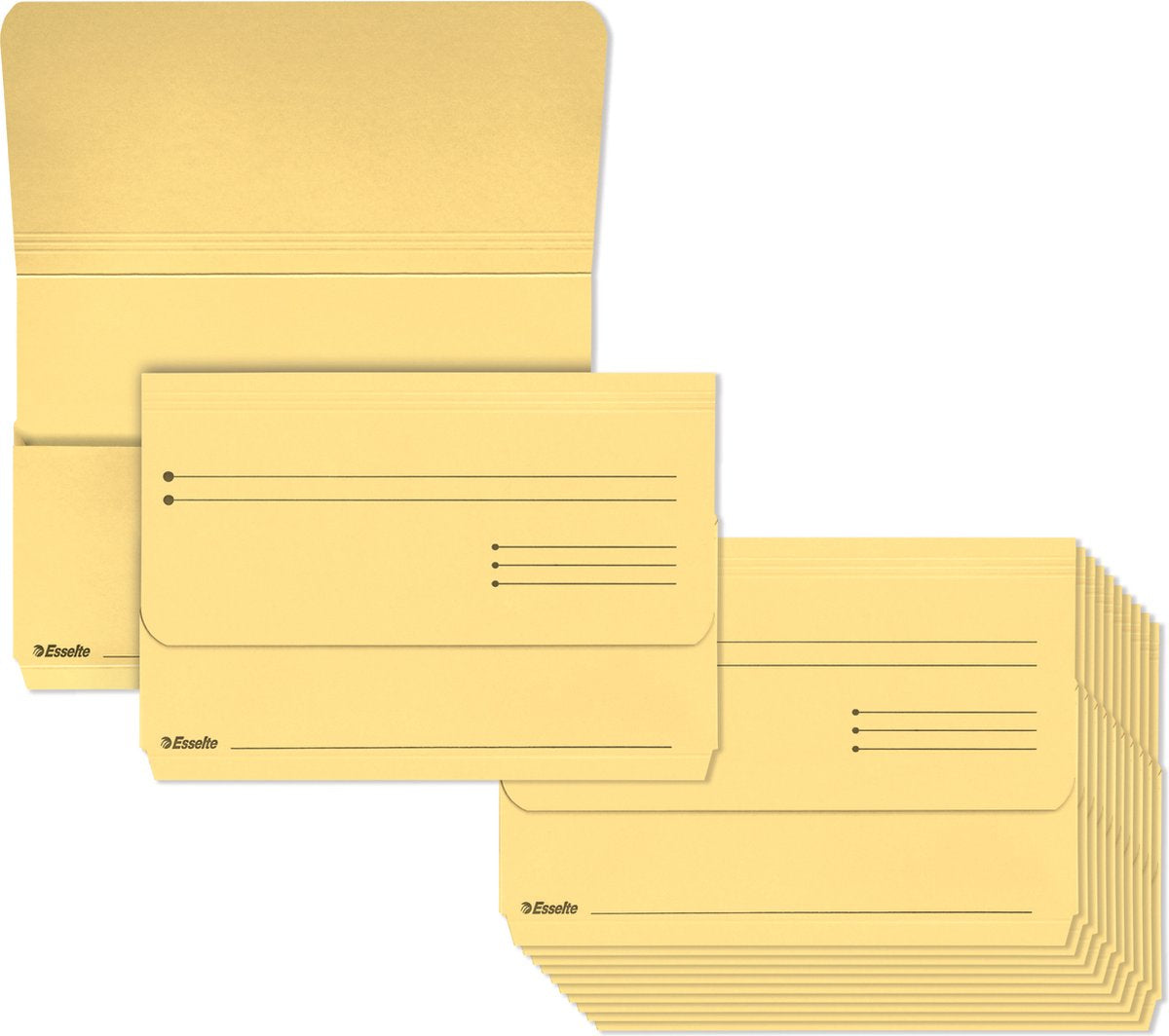 Cartelle con inserti Manila Esselte - formato A4 - 25 pezzi - gialle