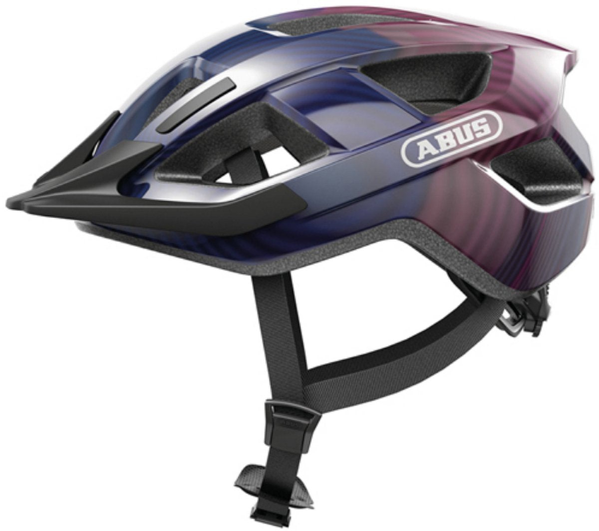 ABUS HELM ADURO 3.0 LED Purple Waves M 52-58 cm