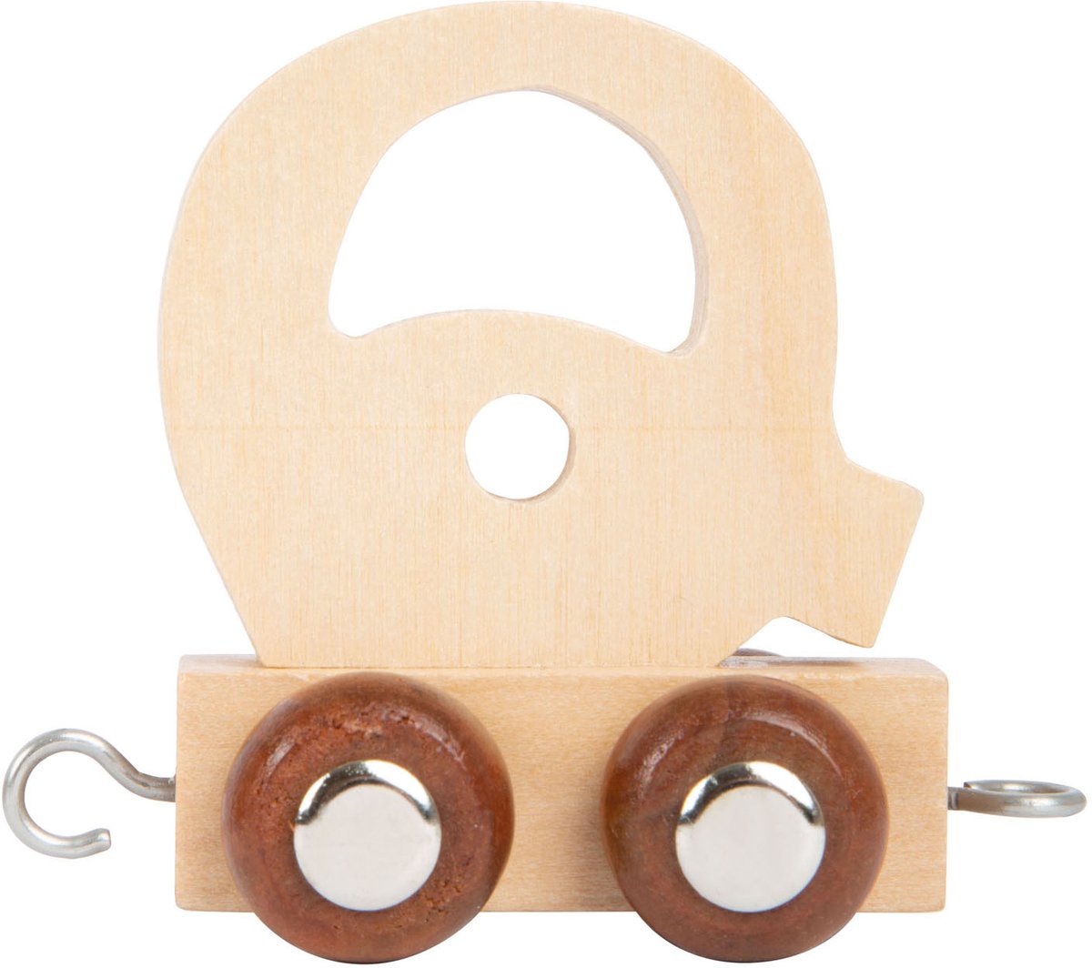 Piccole piede - Font in legno - Q - 12 pezzi
