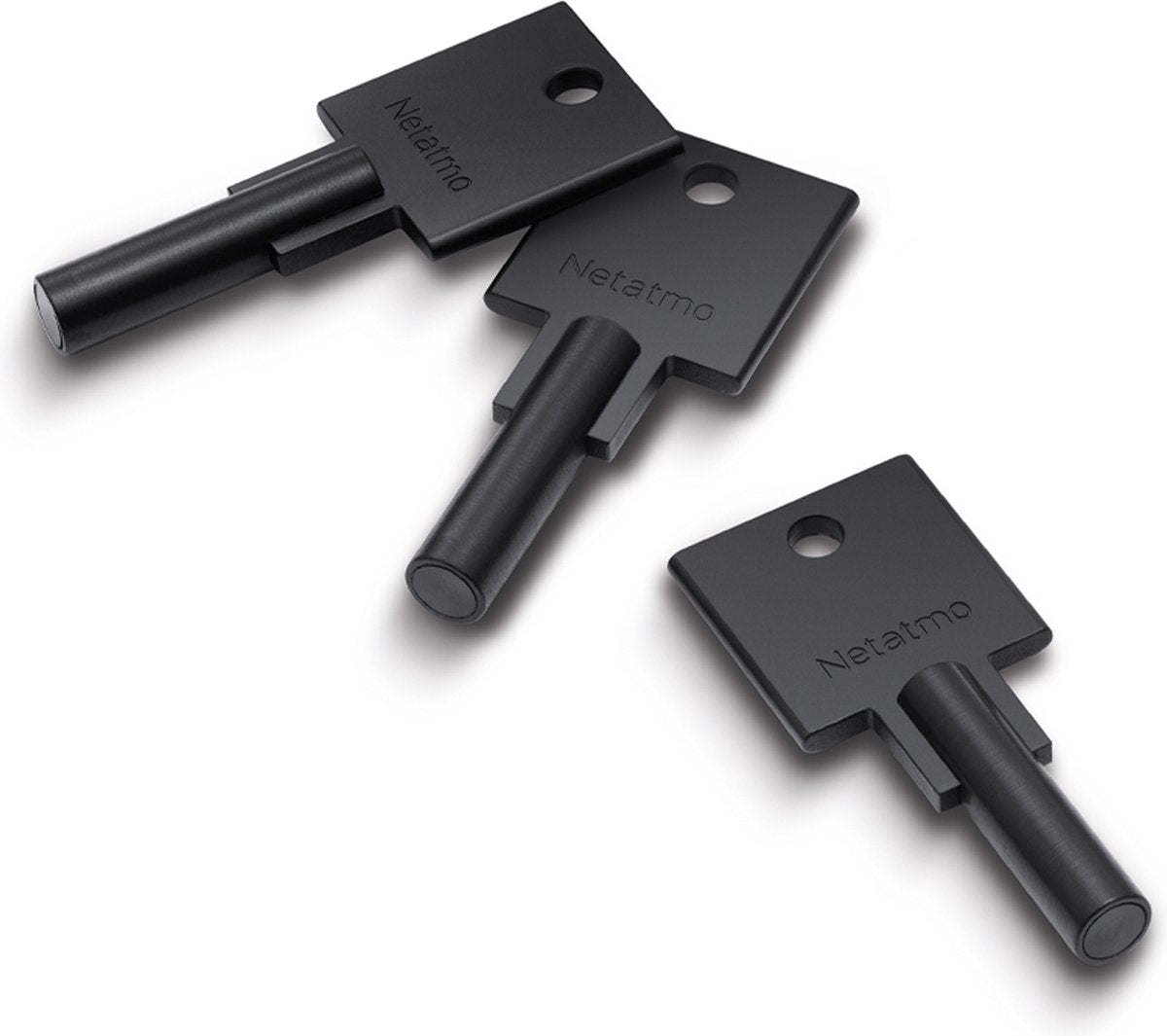 Netatmo elektrisch deurslot - slimme sleutels - 3 sleutels - nfc-sleutel - silver