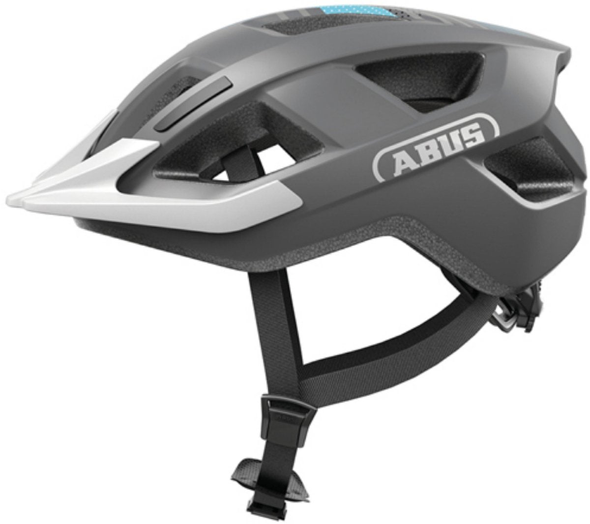 Casco bici da città Abus aduro 3.0 LED, grigio corsa