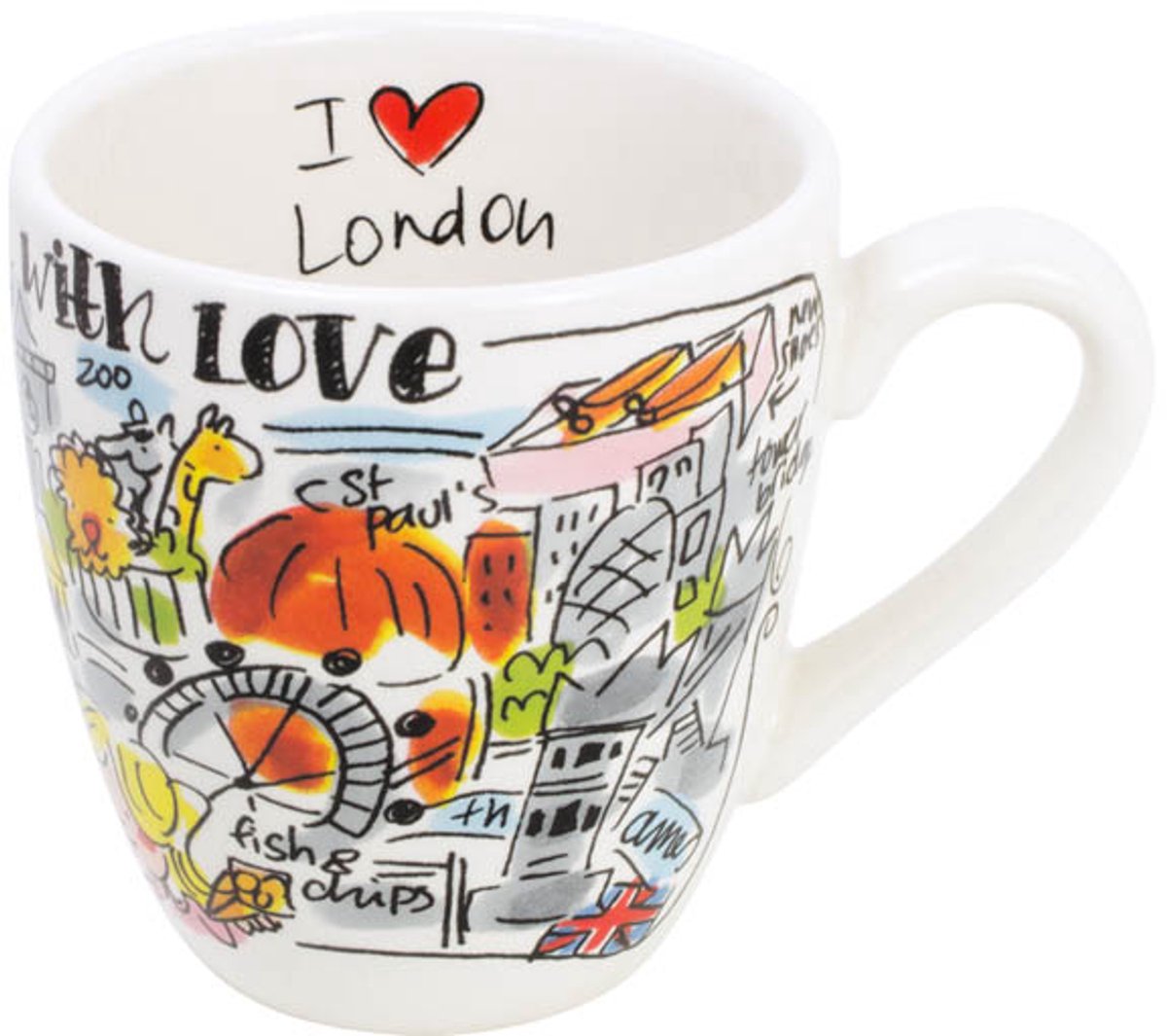 Taza mini Blond amsterdam city london - 200 ml