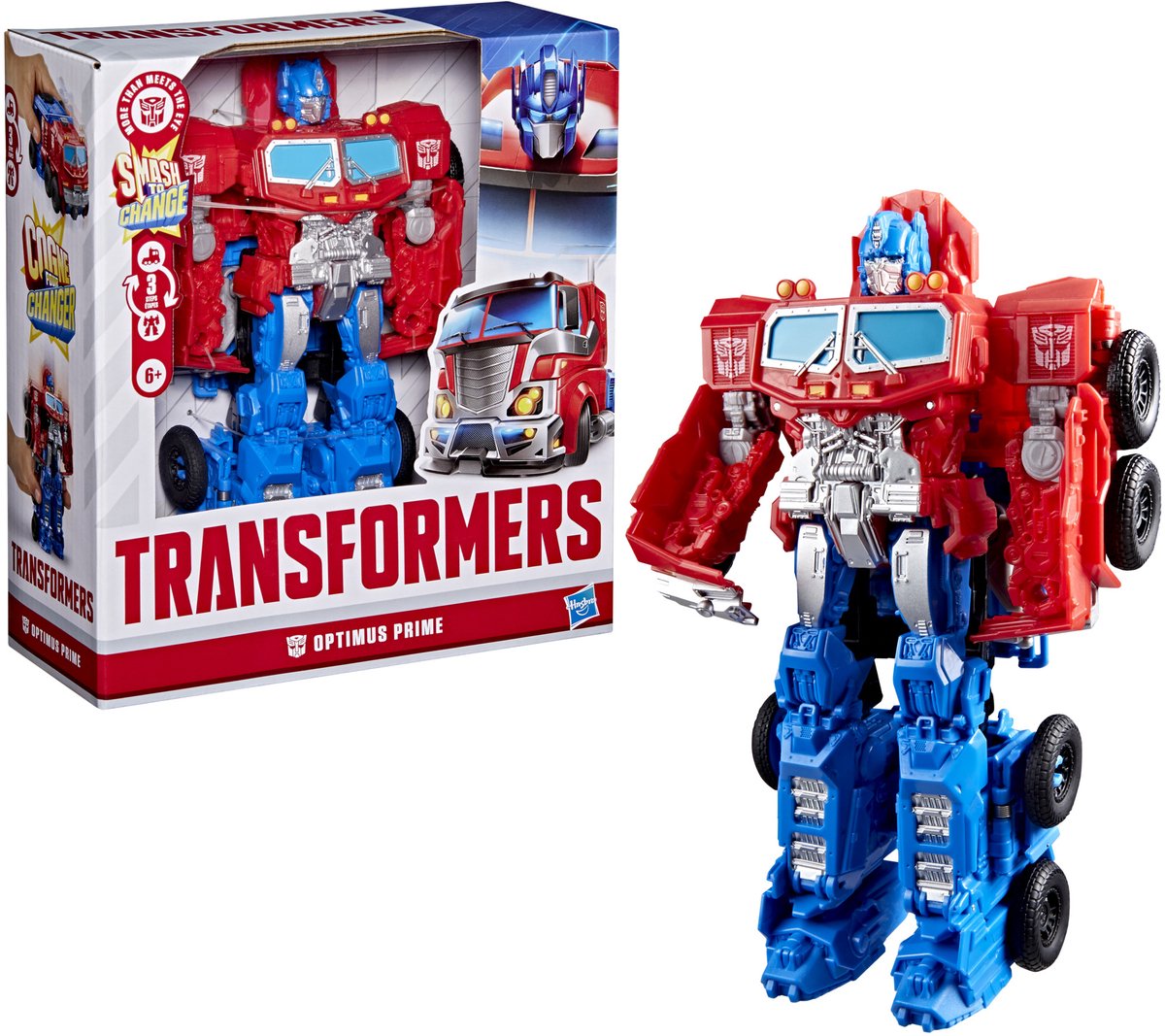 Transformers distrugge i cambiavalute Optimus Prime - action figure