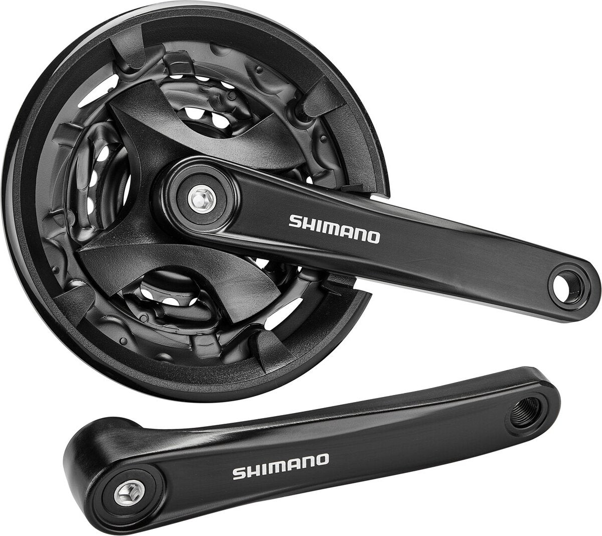 Shimano crankstel altus fc-m101 3x9 speed 170 40-30-22 vierkante as - zwart
