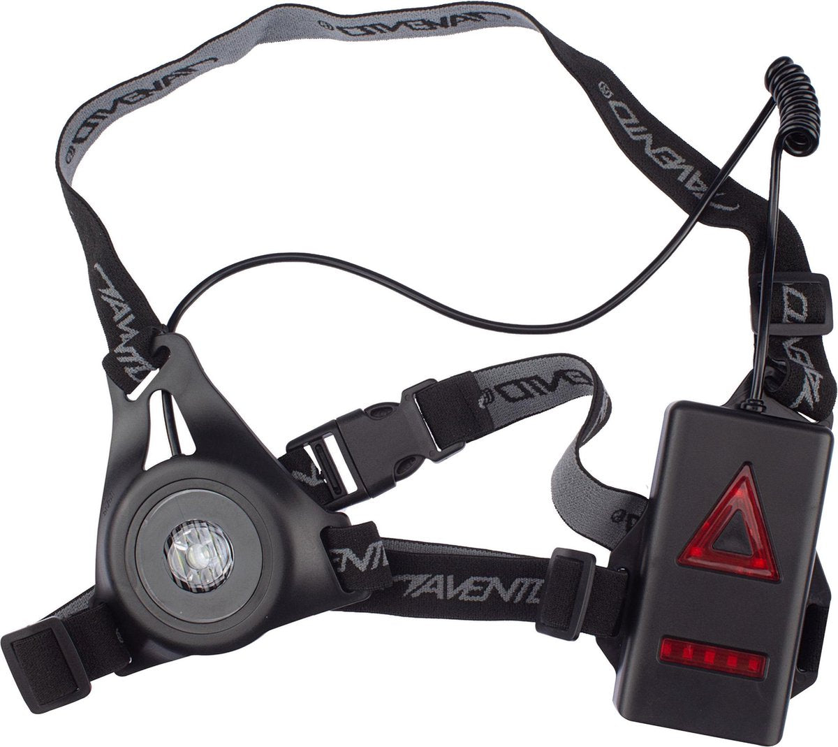 Luce da corsa Avento - ricaricabile tramite USB - LED - cinturino elastico regolabile