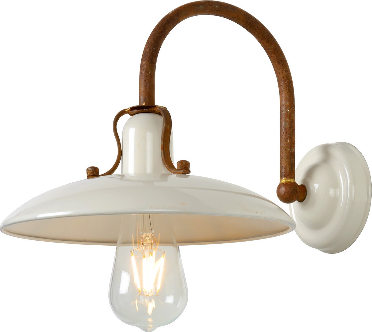 Lucide römer - lampada da parete - 1xe27 - beige