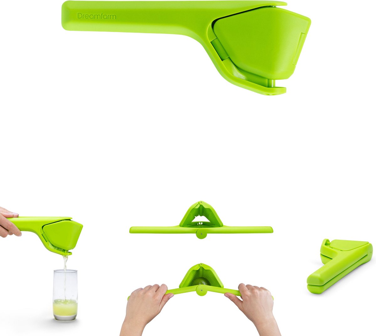 Dreamfarm - prensa de cal fluida - - verde -