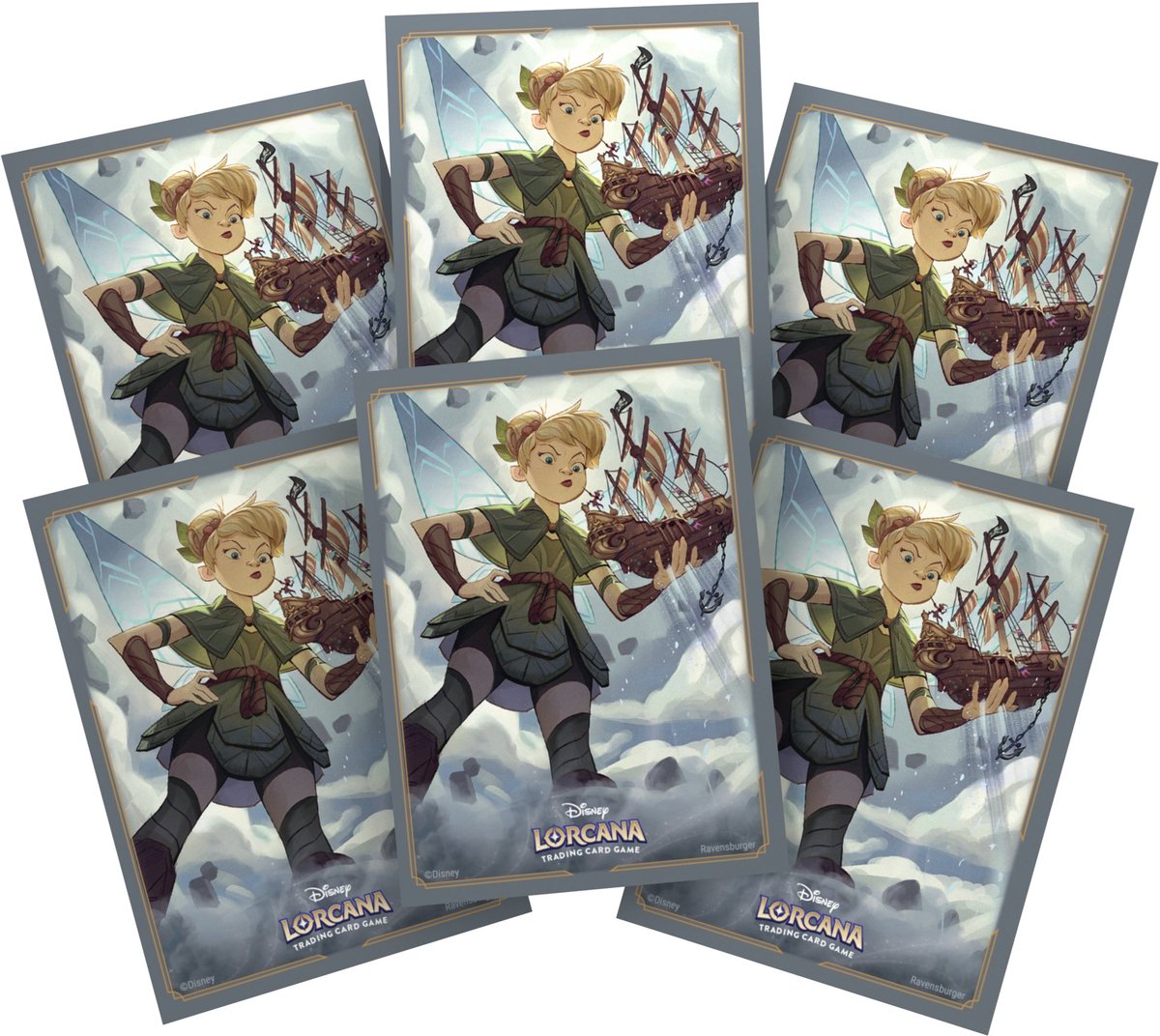 Disney lorcana - reinado de jafar - funda para cartas - set 8 - campanita - es.
