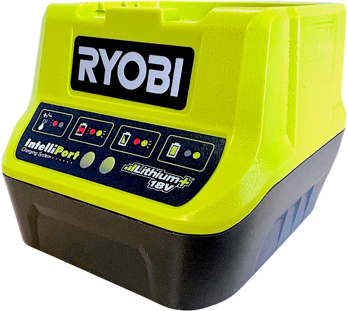 Serie Ryobi one+ - caricabatterie compatto - 18v - 2.0a - indicatori LED