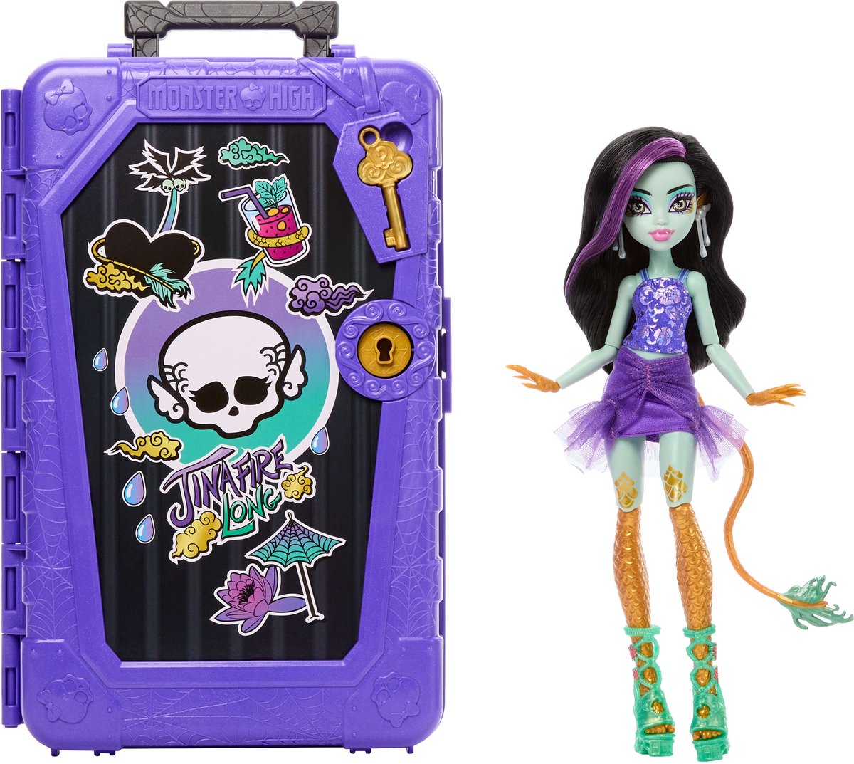 Segreti di Monster High Skulltimate - Jinafire Long Oasis - bambola alla moda