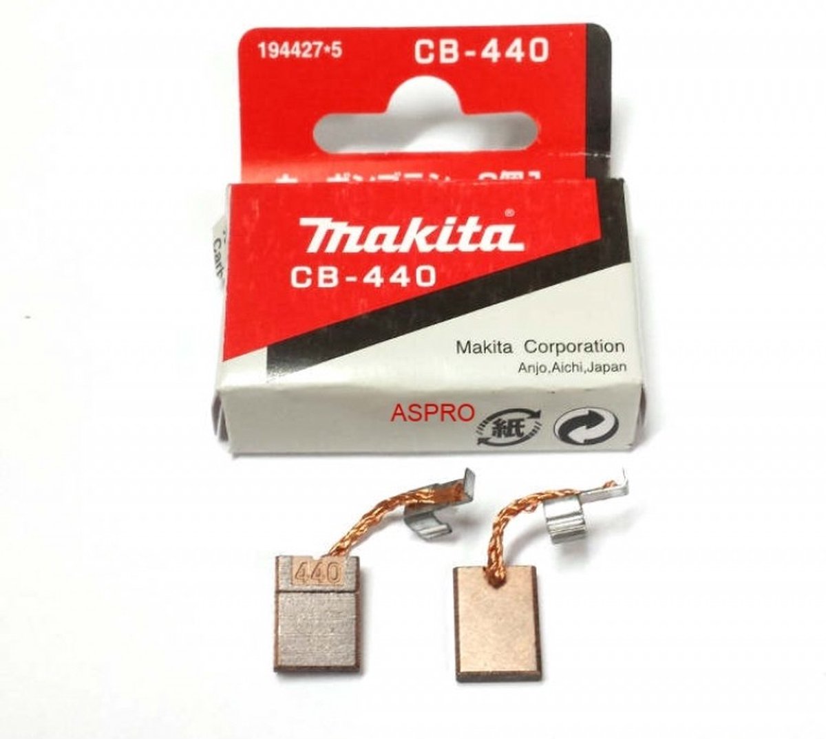 Makita koolborstel set cb-302, 191959-3