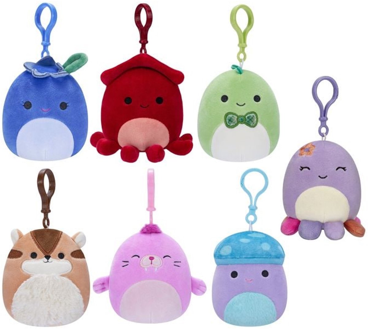Clip di squishmallows su lussuosi 9 cm assorchi