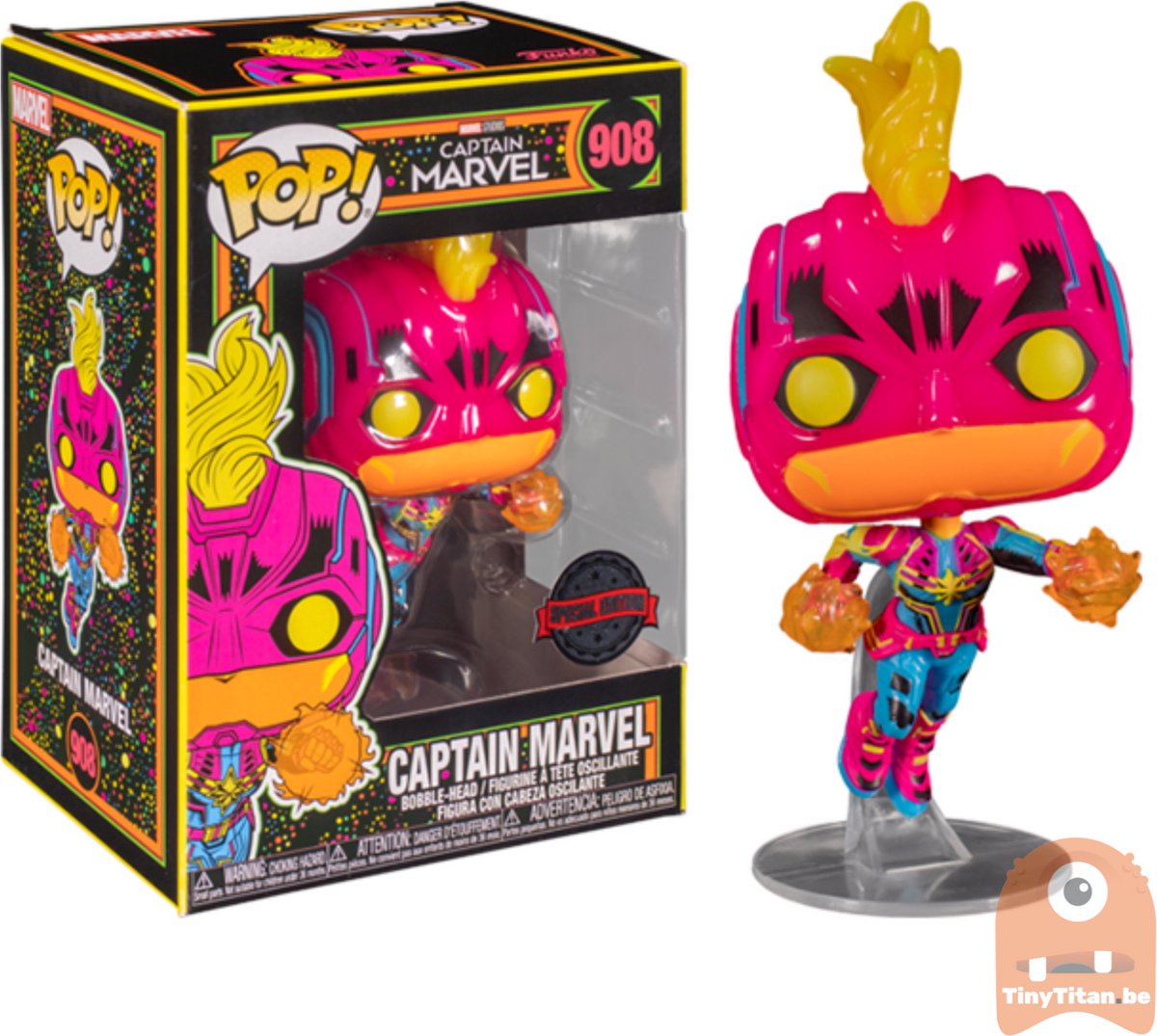 Funkopop! Captain Marvel - Captain Marvel #908 esclusivo