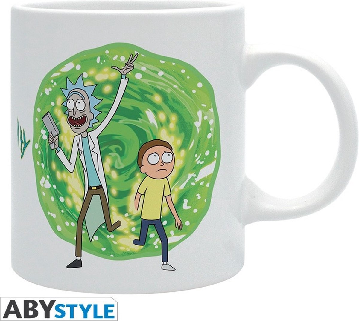 Taza sin marca sin marca rick y morty portal