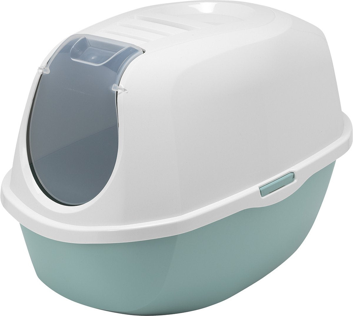 Moderna - kattenbak - kat - gesloten kattentoilet smart cat recycled 55x39x10cm petrol - 1st