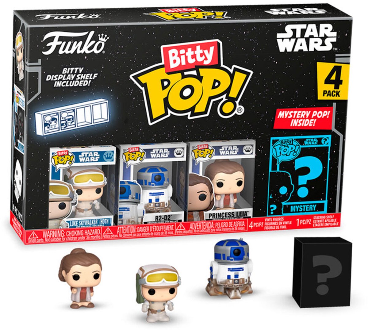 Funko bitty pop: star wars s2 - luke 4pz.