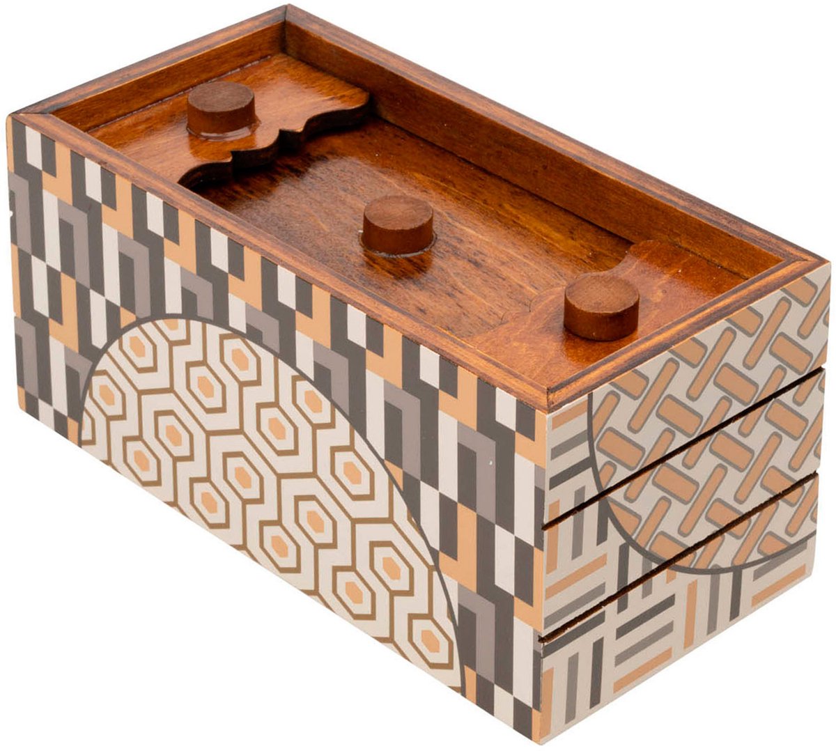 Caja de rompecabezas Philos otoño: regalo secreto de rompecabezas de madera.