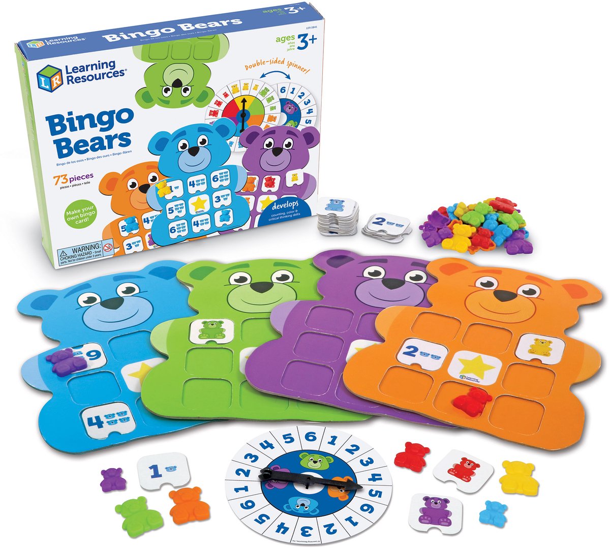 Recursos de aprendizaje ¡osos de bingo! - 3+