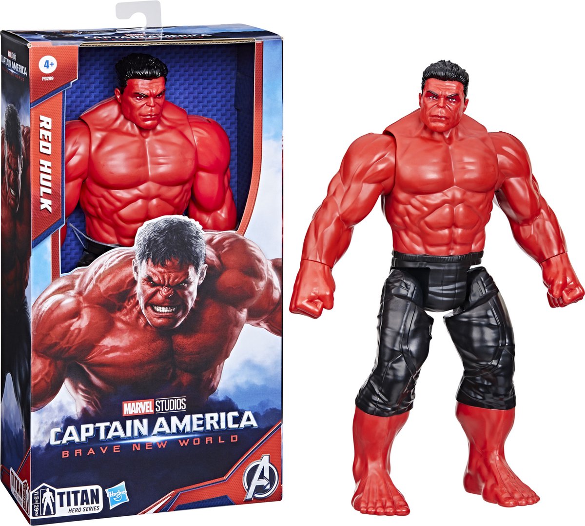 Marvel Avengers Titan Captain Movie Deluxe Red Hulk 30 cm