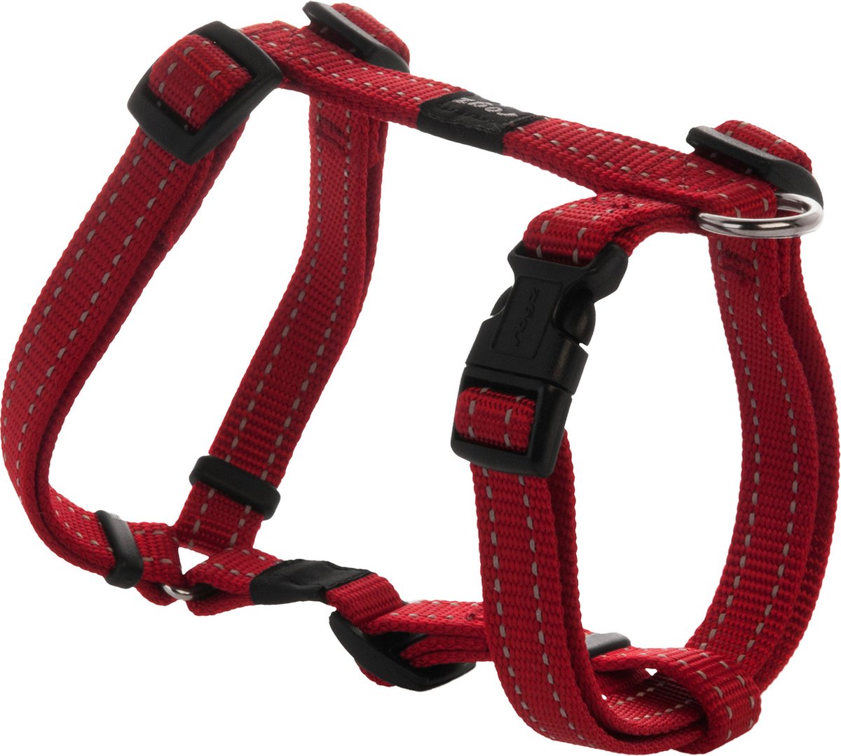 Rogz for dogs rogz utility tuig rood - hondenharnas - m 32-52x1.6 cm