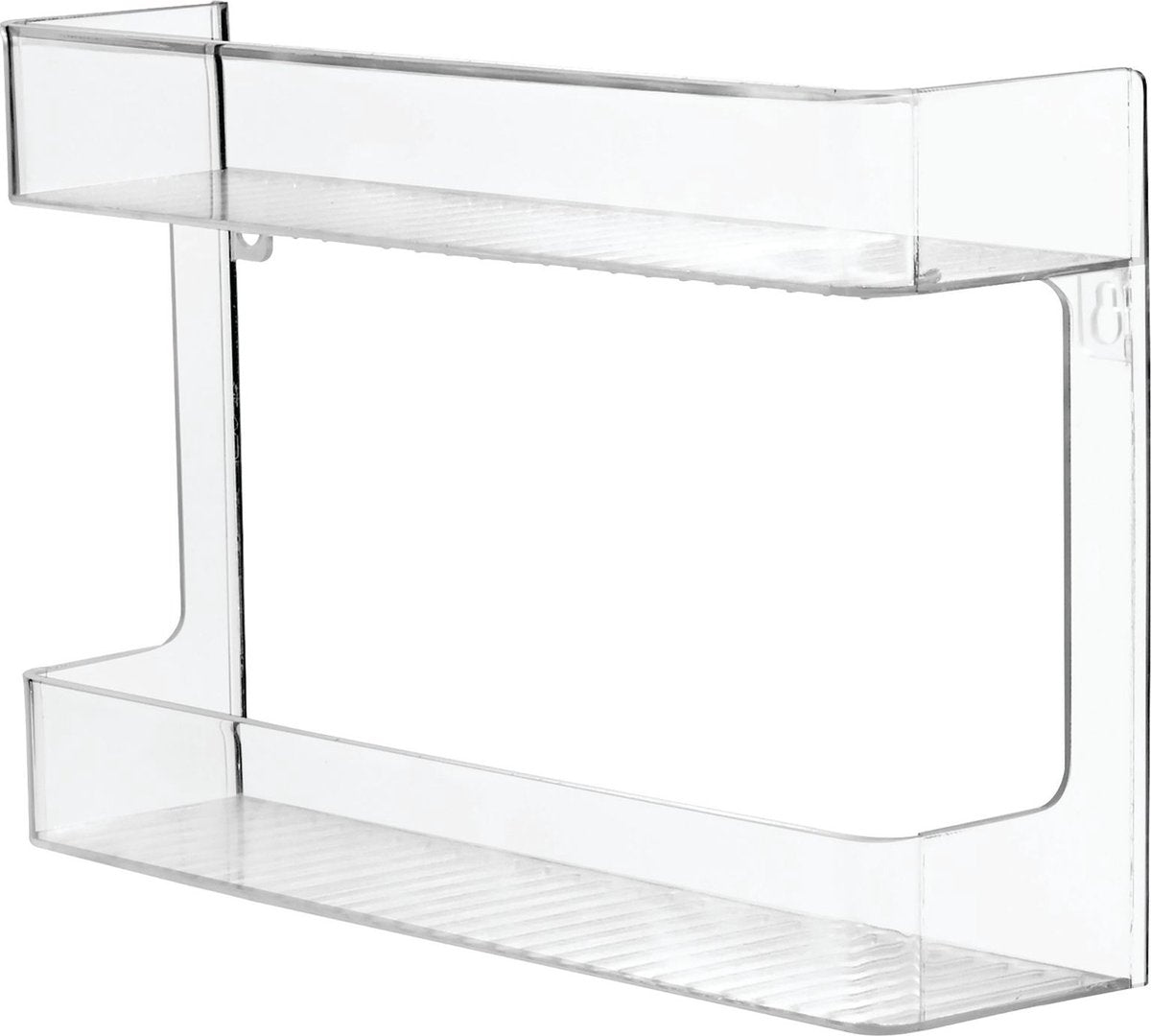 Idesign - especiero de pared linus - plástico - transparente