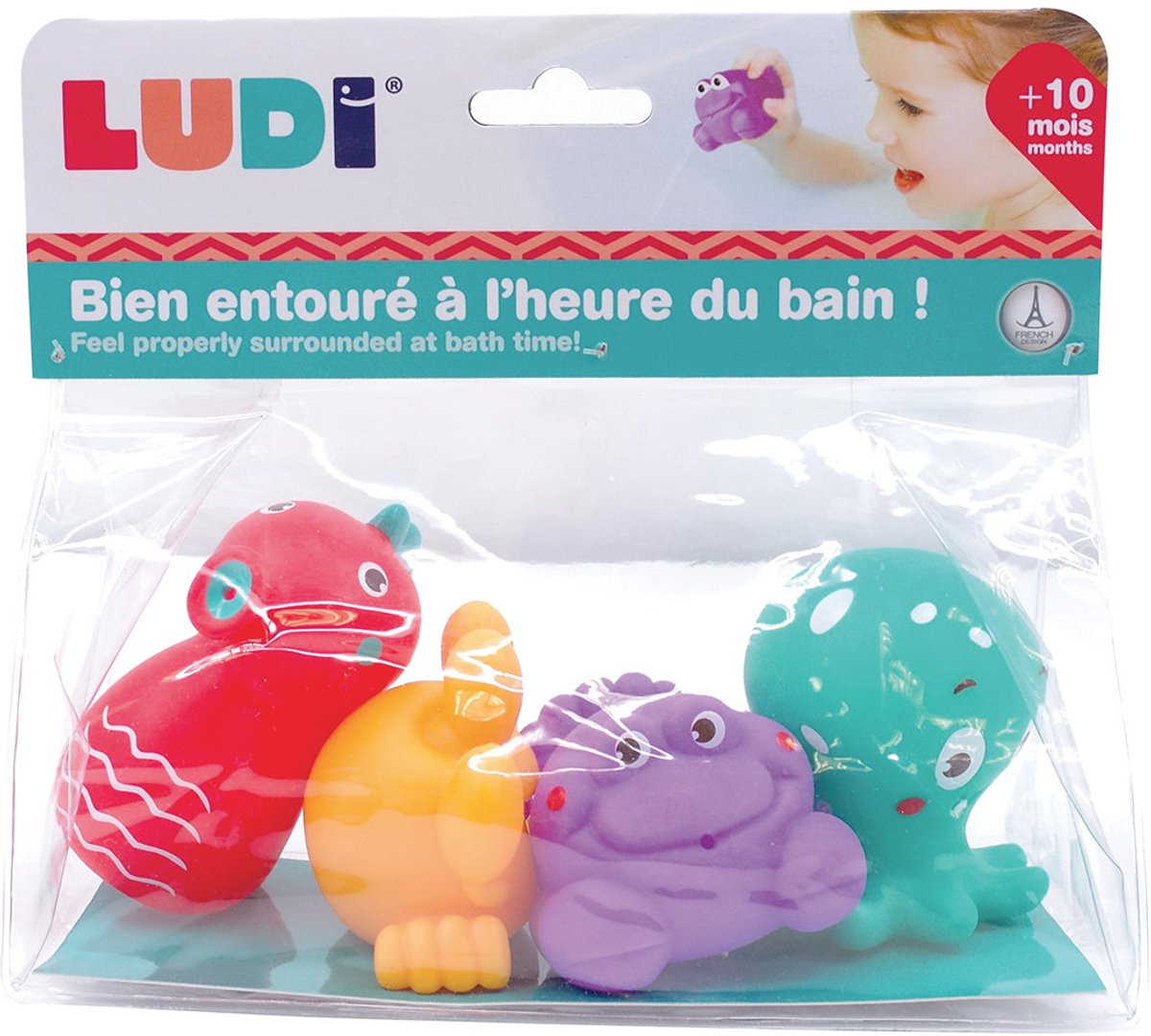 Ludi - 5 spruzzatori d'acqua - giochi da bagno