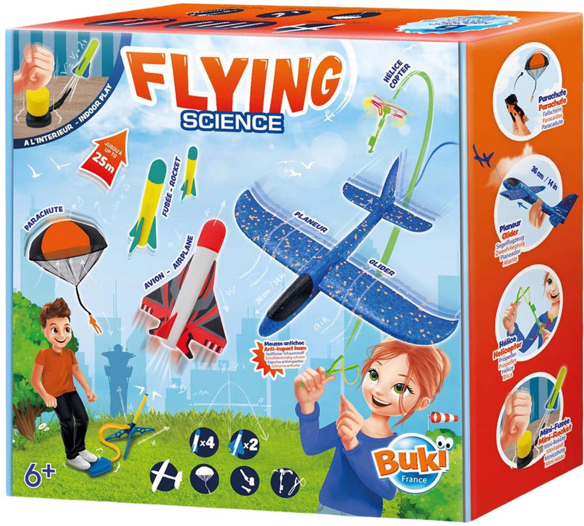 Juego científico de juguetes voladores Buki para niños - educativo.