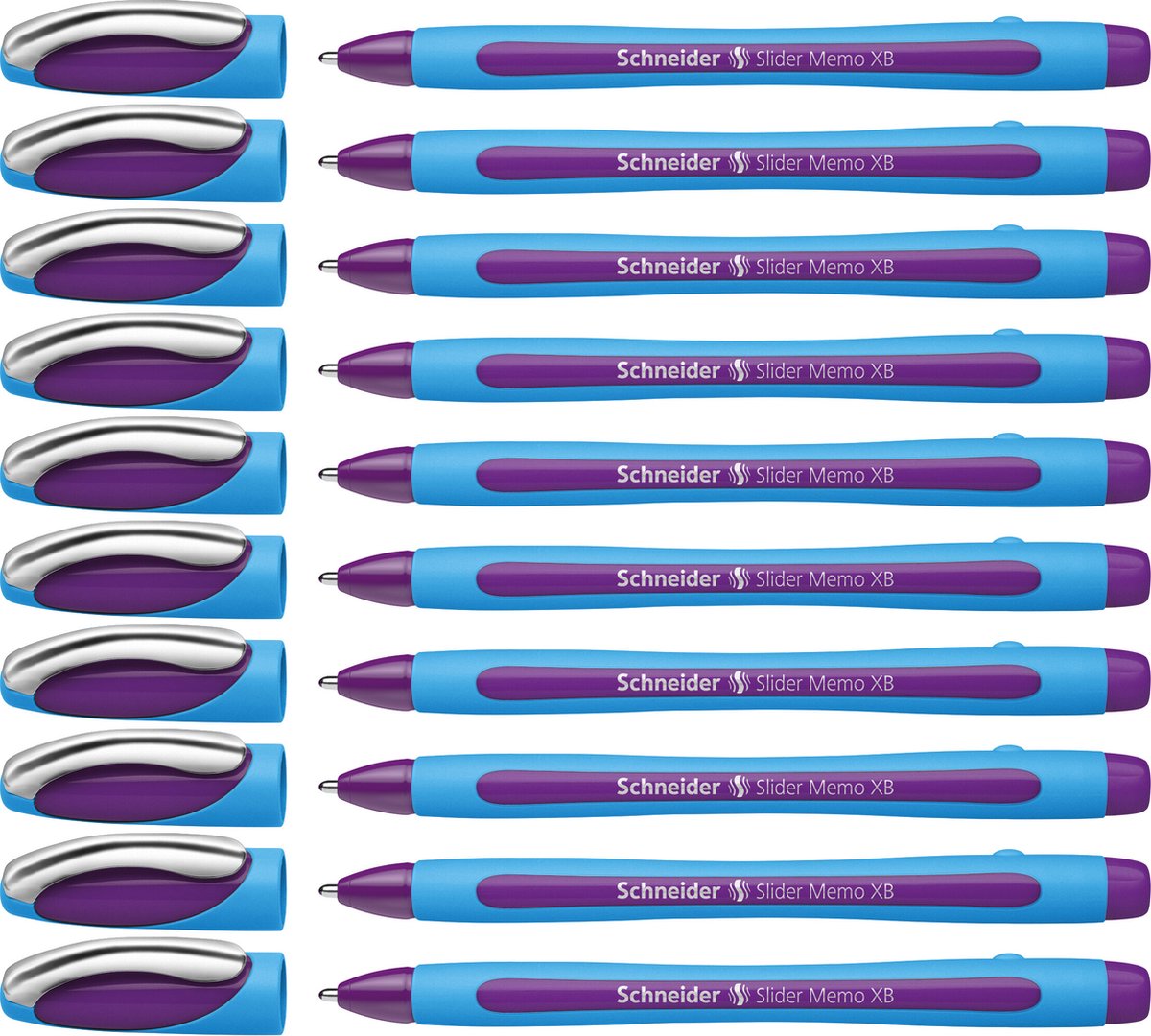 Schneider Writing Instruments Bolígrafo Schneider - Nota deslizante - xb - 1,4 mm - violeta - 10 piezas - s-150208-10