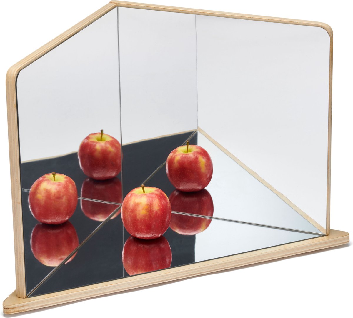 Tickit ® espejo de madera de 4 direcciones