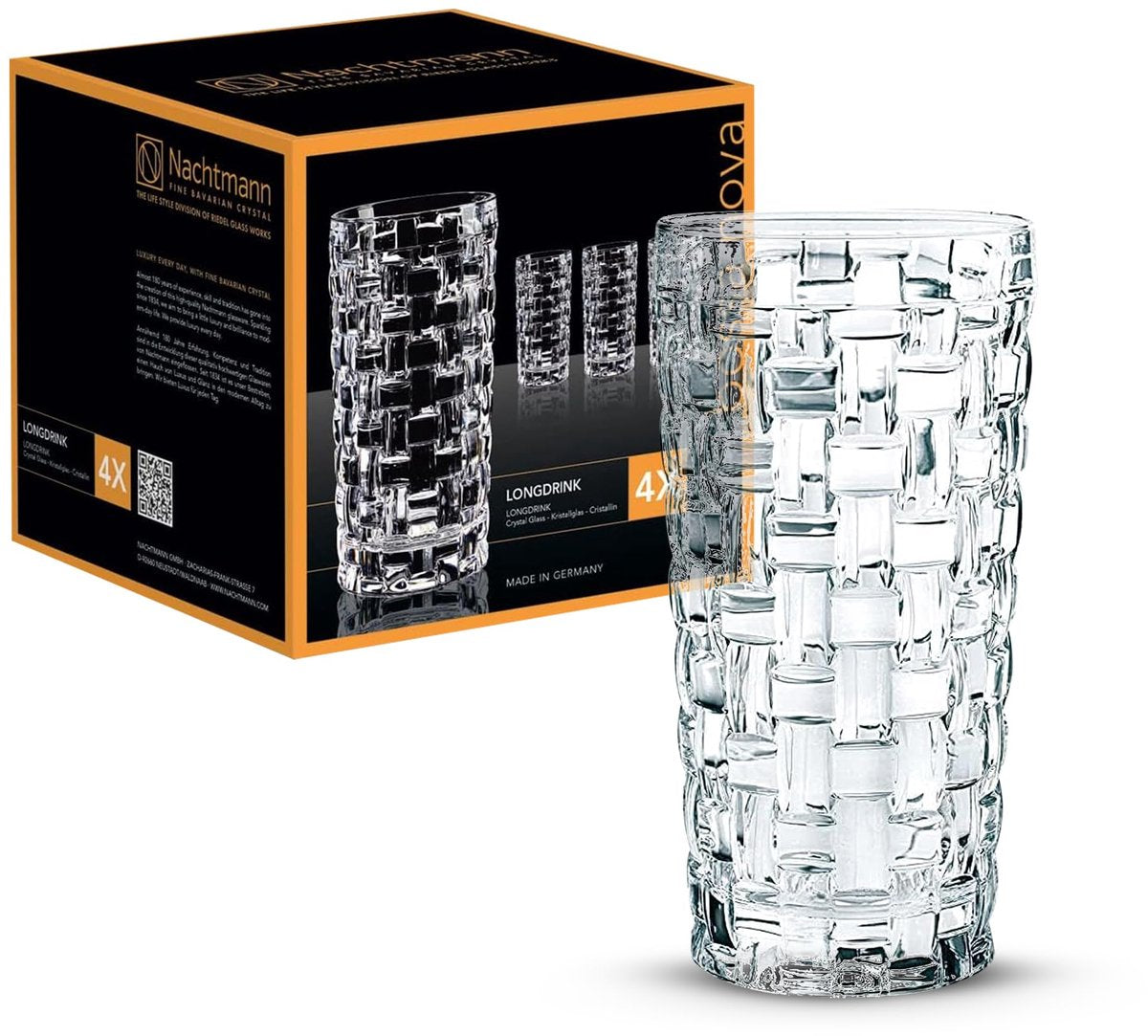 Nachtmann - vaso largo 'bossa nova' - 395 ml - juego de 4 piezas