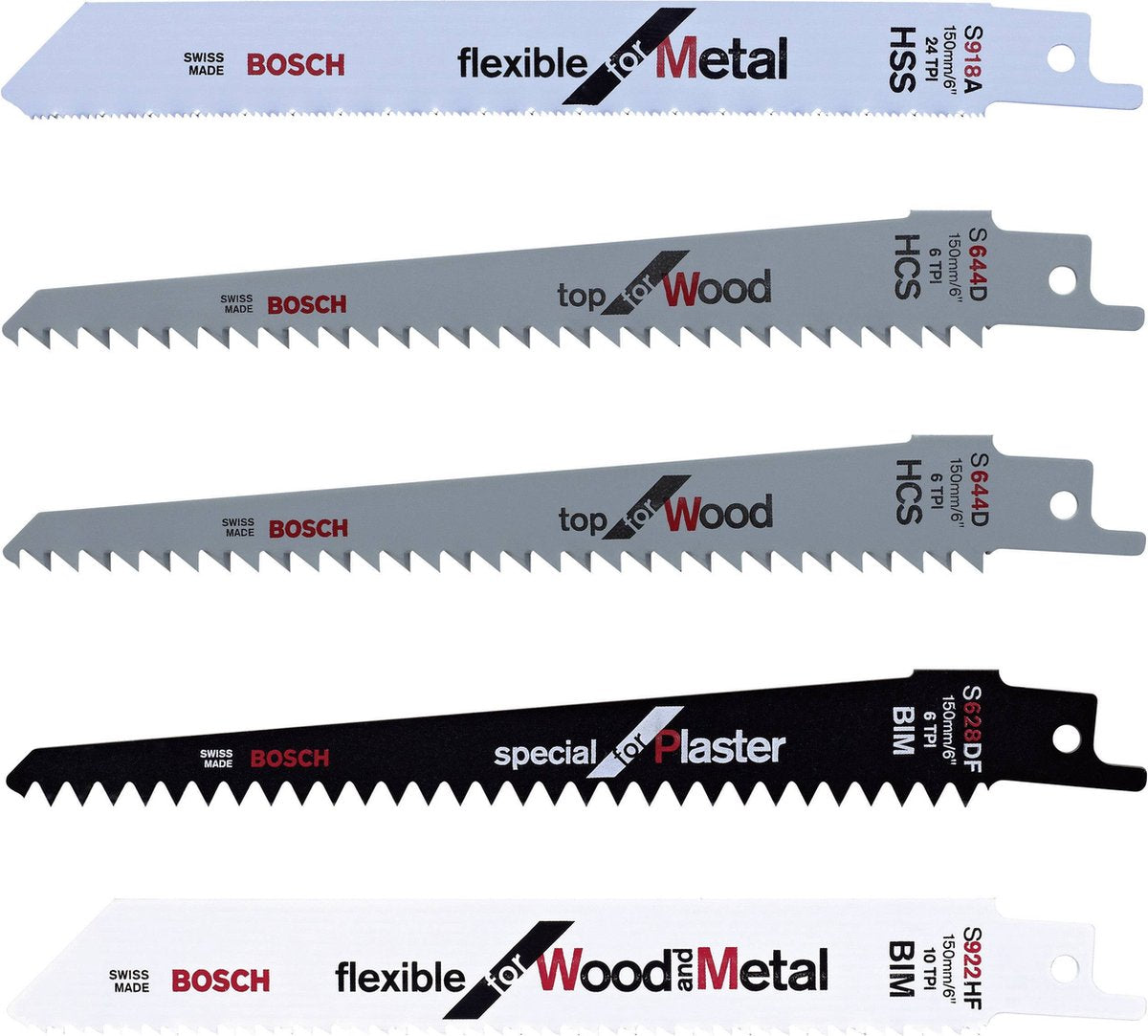 Accesorios del sistema de juego de cuchillos Bosch 5 piezas - f016800307