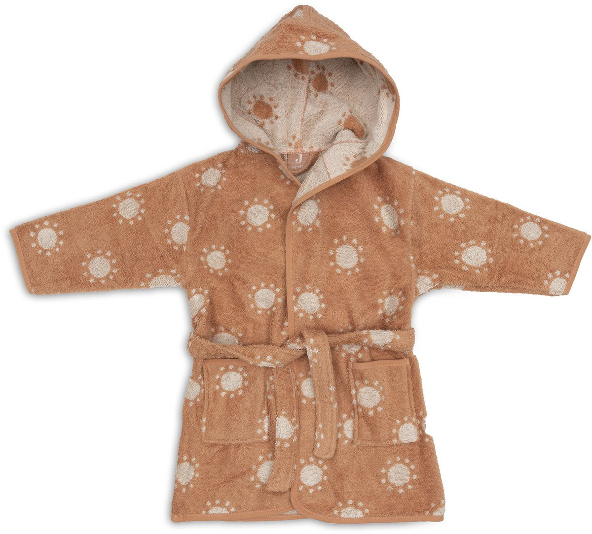 Accappatoio Jollein - 100% spugna - 1-2 anni - jacquard - sole