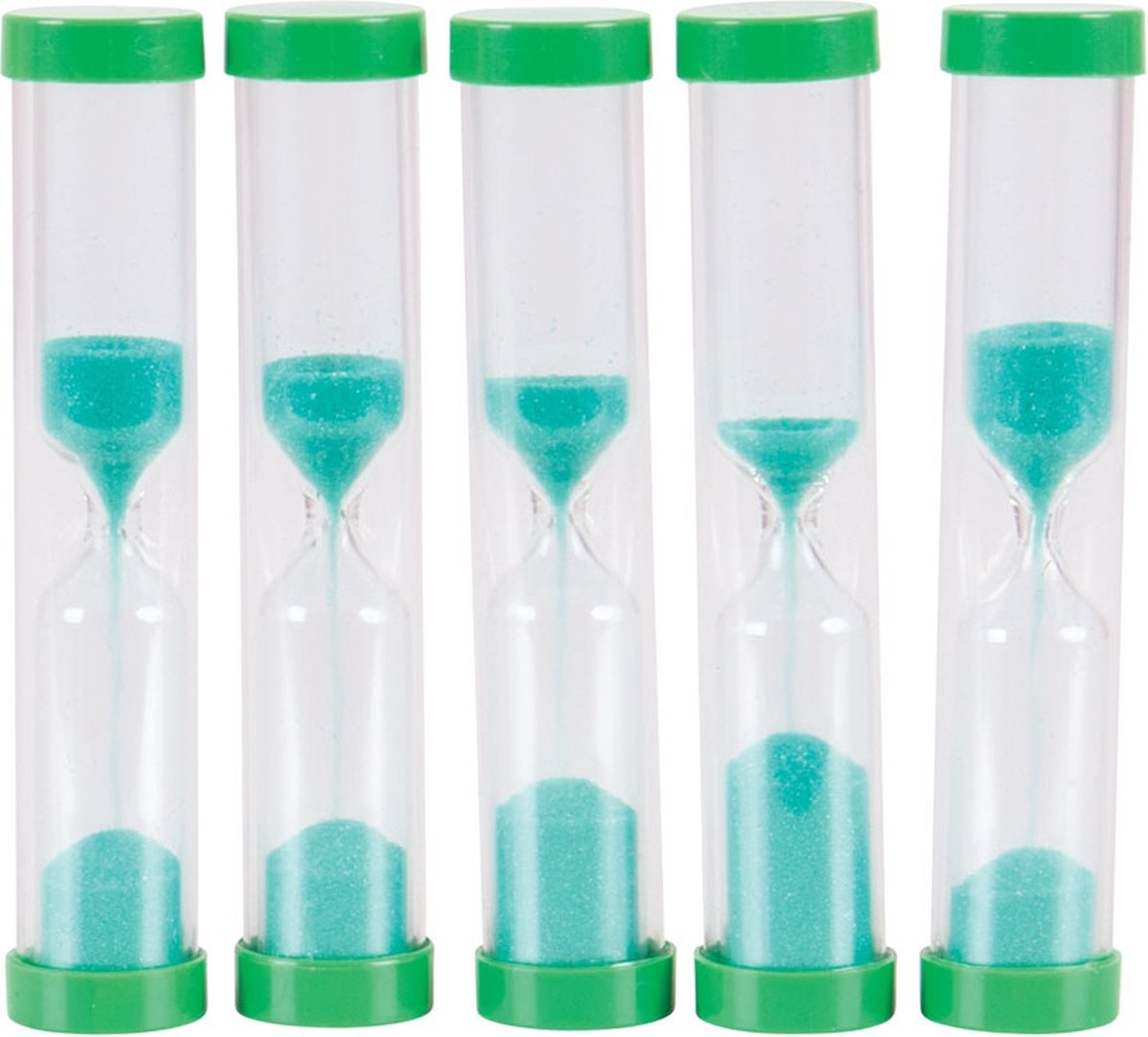 Bigjigs Hourglass Temporizador de 1 minuto (juego de 5)