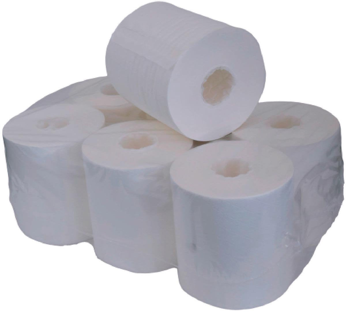 Papel de limpieza Q-connect midi | 1 capa | 275m | paquete de 6 rollos