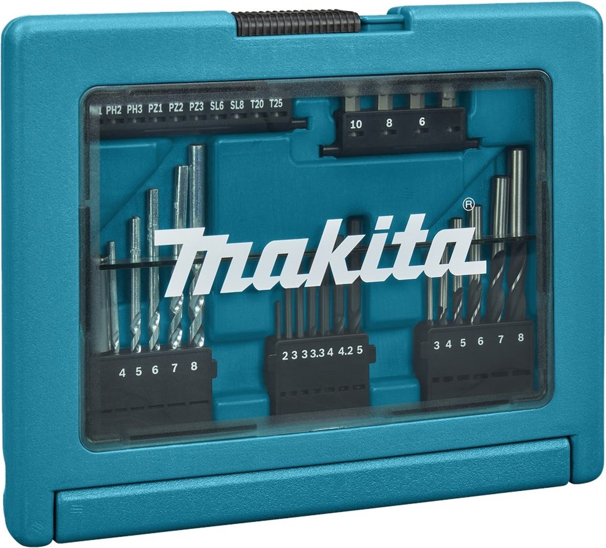 Makita b-49389 boor- en schroefbitset 33-delig in koffer