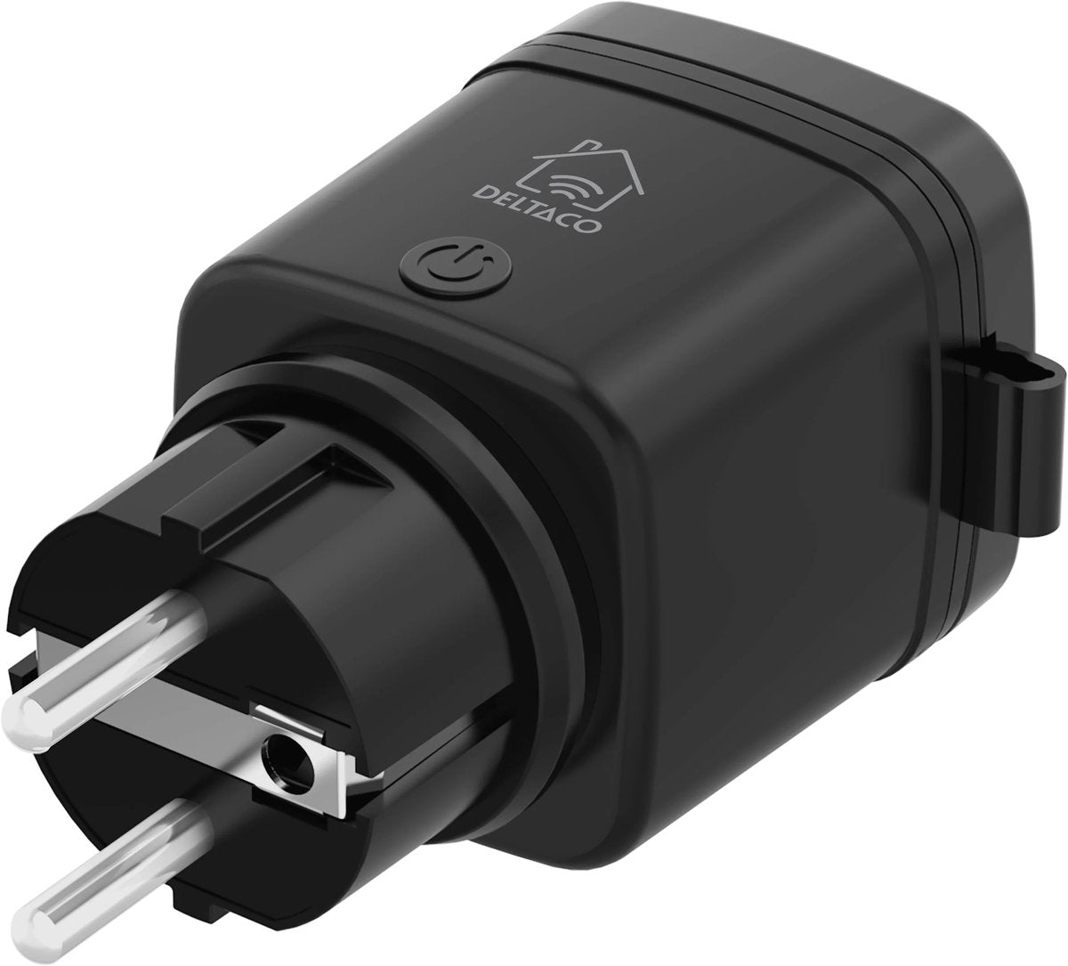 Deltaco sh-op01 - presa esterna intelligente - ip44 resistente all'acqua e alla polvere - timer - controllo tramite app - nero