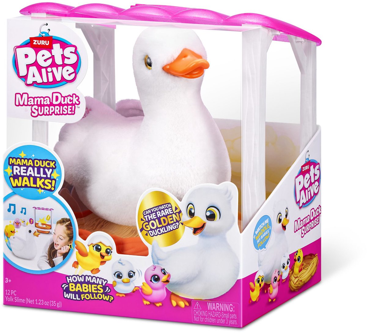 Pets Alive mamá pato sorpresa con bebé